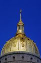 Gold leaf dome atop the West Virginia state capitol building in Charleston.