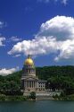 The West Virginia state capitol building and gold leaf dome in Charleston.