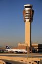 Control tower at the Phoenix Sky Harbor International Airport, Arizona.