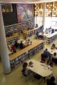 Students study in the Central Library at the National Autonomous University of Mexico in Mexico City, Mexico.