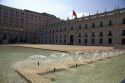Plaza de la Ciudadania, with the southern facade of La Moneda Palace in Santiago, Chile.