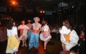 Tarantella dancers perform at a night club in Sorrento, Italy.