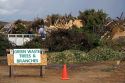 Green waste recyclable materials at the Ada County Landfill in Boise, Idaho.