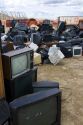 Television and computer monitor recycling at the Ada County Landfill in Boise, Idaho.