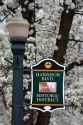 Sign marking Harrison Boulevard historic district in Boise, Idaho.