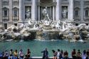 The Trevi Fountain located in the rione of Trevi, Rome, Italy.