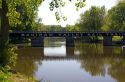 Saginaw Valley Rail Trail crossing the Bad River at St. Charles, Michigan.