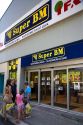 Exterior of a supermarket in the village of Amaiur in the Navarre region of northern Spain.