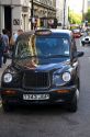 Hackney taxi cab in the city of London, England.