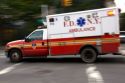 New York Fire Department ambulance in Manhattan, New York City, New York, USA.