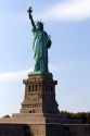 Statue of Liberty on Liberty Island in New York City, New York, USA.