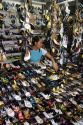 Shoes being sold at a market in the Cholon district of Ho Chi Minh City, Vietnam.