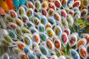 Soup spoons being sold at a market in the Cholon district of Ho Chi Minh City, Vietnam.