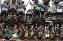 Detail of the Quan Am Pagoda, a famous Chinese temple in the Cholon district of Ho Chi Minh City, Vietnam.