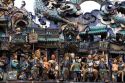 Detail of the Quan Am Pagoda, a famous Chinese temple in the Cholon district of Ho Chi Minh City, Vietnam.