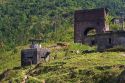 Vietnamese military bunkers along the Hai Van Pass in Vietnam.