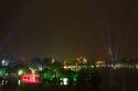 Night view of Hoan Kiem Lake and the Huc Bridge in Hanoi, Vietnam.