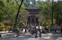 Buildings and visitors at the Saigon Zoo and Botanical Gardens in Ho Chi Minh City, Vietnam.