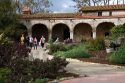 Courtyard at Mission San Juan Capistrano, California, USA.