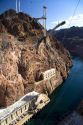 Bridge under construction at the Hoover Dam on the border between the states of Arizona and Nevada, USA.