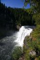 Upper Mesa Falls on the Henrys Fork of the Snake River in Fremont County, Idaho, USA.