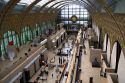 Interior of the Musee d'Orsay located in Paris, France.