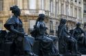 Sculpture outside of the Musee d'Orsay in Paris, France.