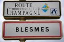 Tourism road signs for the Champagne province of northeast France.