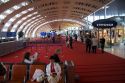 Interior of terminal E in the Paris-Charles de Gaulle Airport, Paris, France.