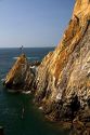 The La Quebrada Cliff Divers perform for the public from the cliffs of La Quebrada in Acapulco, Guerrero, Mexico.