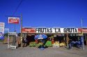 Roadside produce stand in Chile.