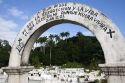 Chinese worker section of a cemetery at Limon, Costa Rica.