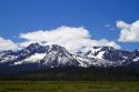 Sawtooth Mountains near Stanley, Idaho, USA.