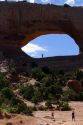 Wilson Arch is a natural sandstone arch along U.S. Route 191 near Moab, Utah, USA.