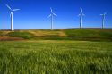 The Condon wind farm located near the town of Condon in central Oregon, USA.
