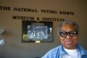 Annie Pearl Avery, an employee at The National Voting Rights Museum and Institute in Selma, Alabama, USA.
