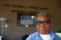 Annie Pearl Avery, an employee at The National Voting Rights Museum and Institute in Selma, Alabama, USA.