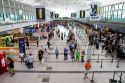 Departure hall of the Ministro Pistarini International Airport in Buenos Aires, Argentina.