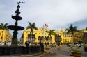 Municipal Palace at the Plaza Mayor or Plaza de Armas of Lima, Peru.