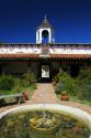 Inner courtyard of the Casa de Estudillo at Old Town San Diego State Historic Park, California, USA.