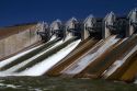 Spillway of the C.J. Strike Dam on the Snake River near Grand View, Idaho, USA.