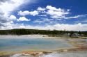 Rainbow Pool at Black Sand Basin in Yellowstone National Park, Wyoming, USA.