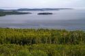 Scenic view of Lake Superior near the Canadian border in Minnesota, USA.