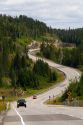 Highway 17 along Lake Superior east of Marathon, Ontario, Canada.