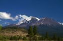 Mount Shasta north facing side located in Siskiyou County, California, USA.