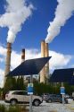 Photovoltaic installation at the TECO Tampa Electric Big Bend Power Station located in Apollo Beach, Florida, USA.