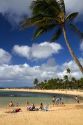 Poipu Beach Park on the southern coast of Kauai island, Hawaii, USA.
