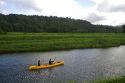Kayaking the Hanalei River on the island of Kauai, Hawaii, USA.
