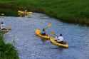 Kayaking the Hanalei River on the island of Kauai, Hawaii, USA.