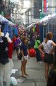 Merchant street vendors in Bangkok, Thailand.